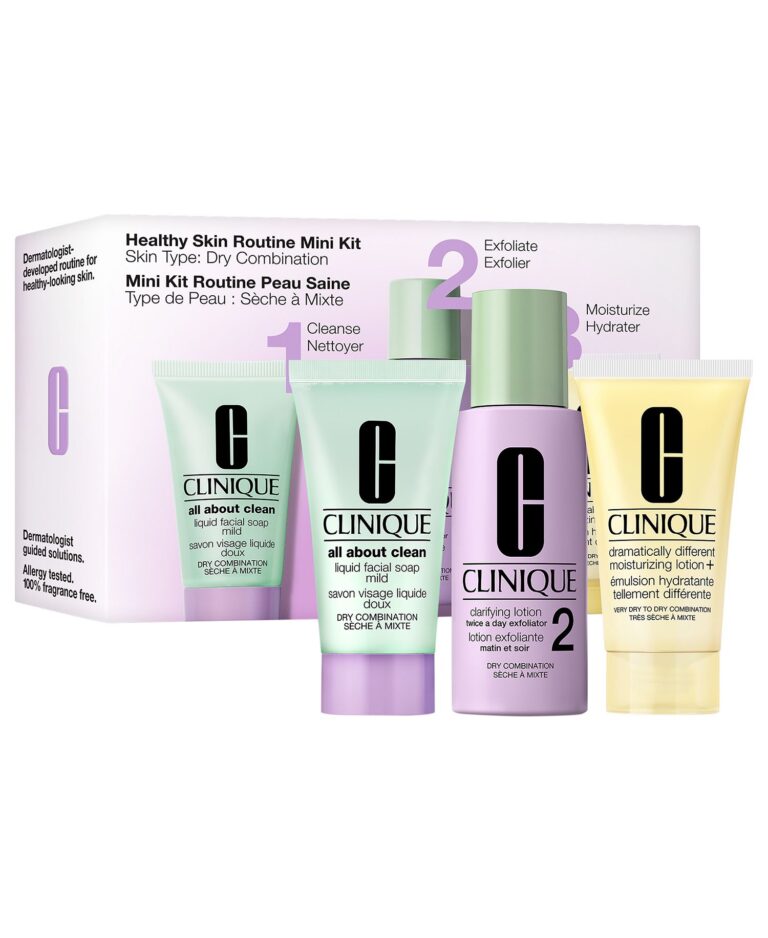 3-Pc. Healthy Skin Routine: Mini 3-Step Skincare Set For Dry Combination Skin