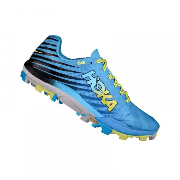 men's evojawz trail running shoes in cyan/citrus