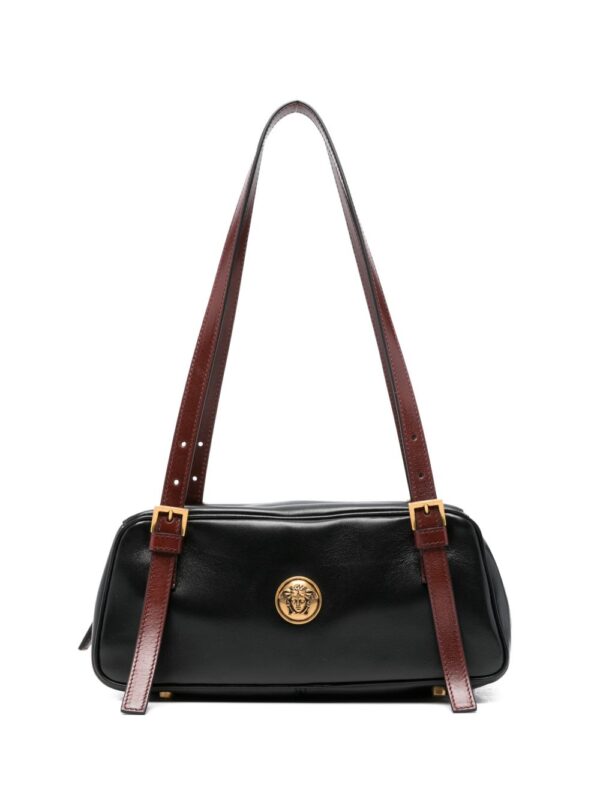 rectangular handbag in smooth silk and nylon