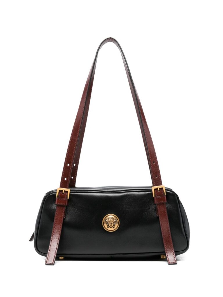 rectangular handbag in smooth silk and nylon