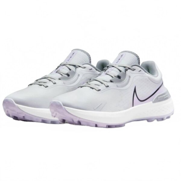 men's infinity pro two spikeless golf shoes in grey purple
