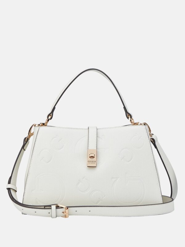 rudie embossed logo satchel