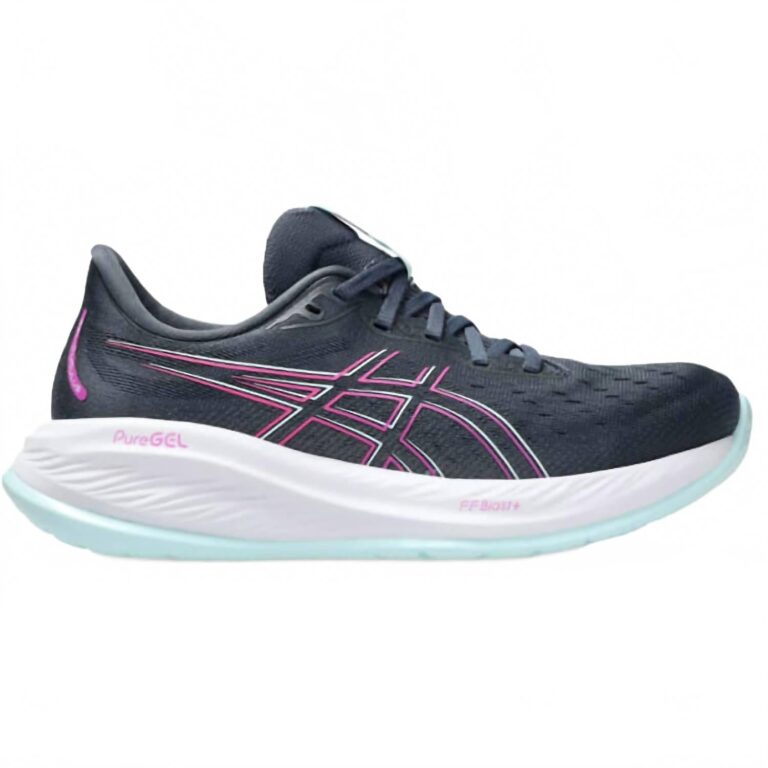 women's cumulus 26 running shoe in tarmac/bold magenta