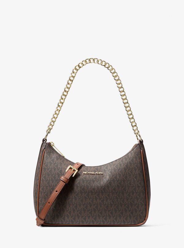 jet set travel large signature logo convertible crossbody bag