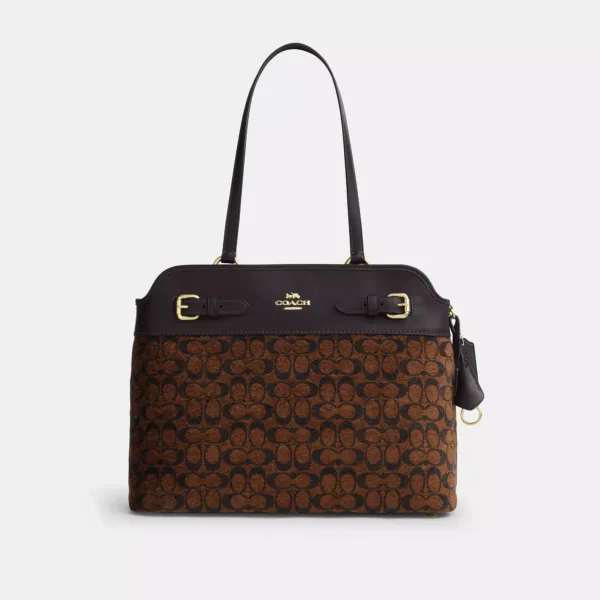 easton tote bag in signature chenille