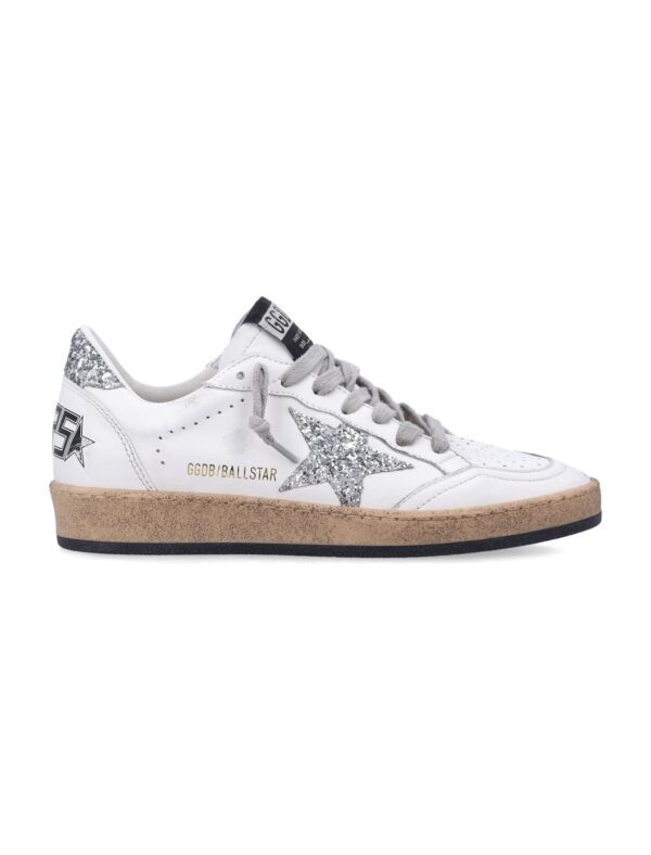 white ball star leather sneakers