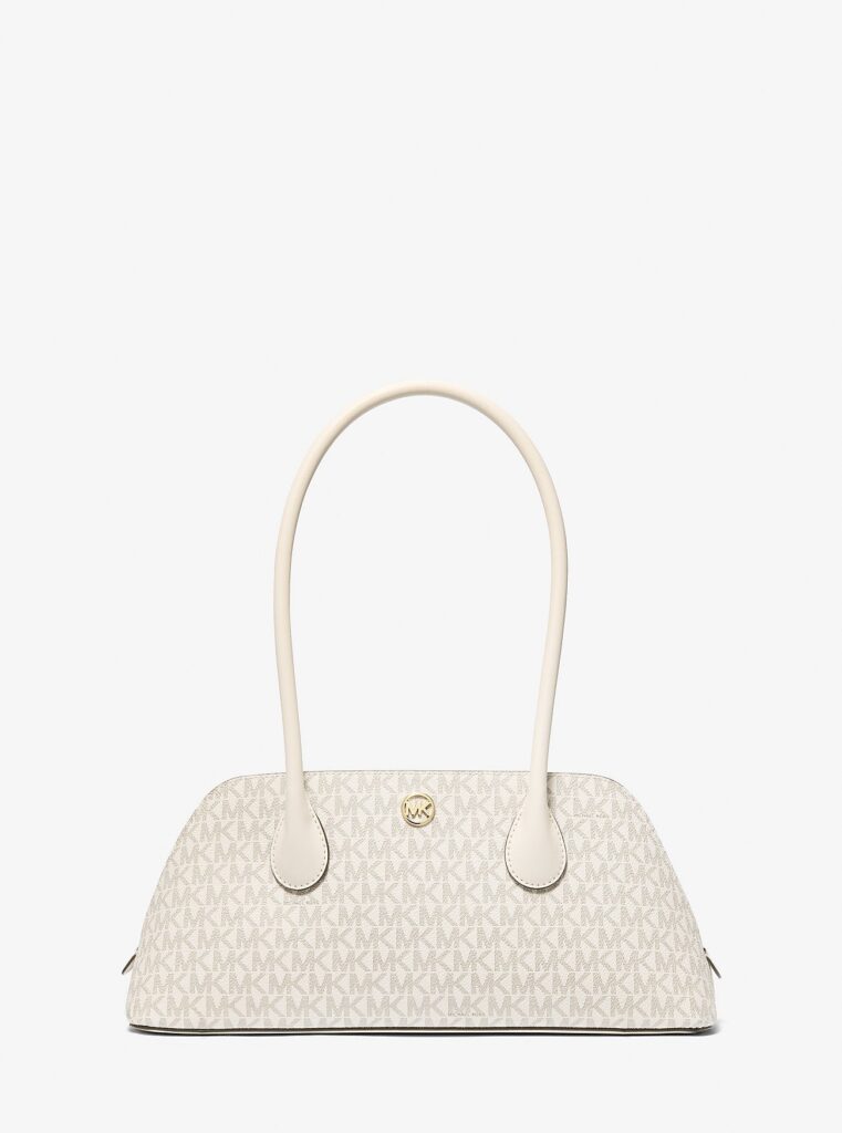 petra medium signature logo shoulder bag