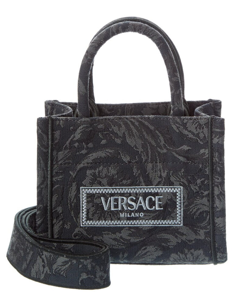 athena barocco mini canvas tote