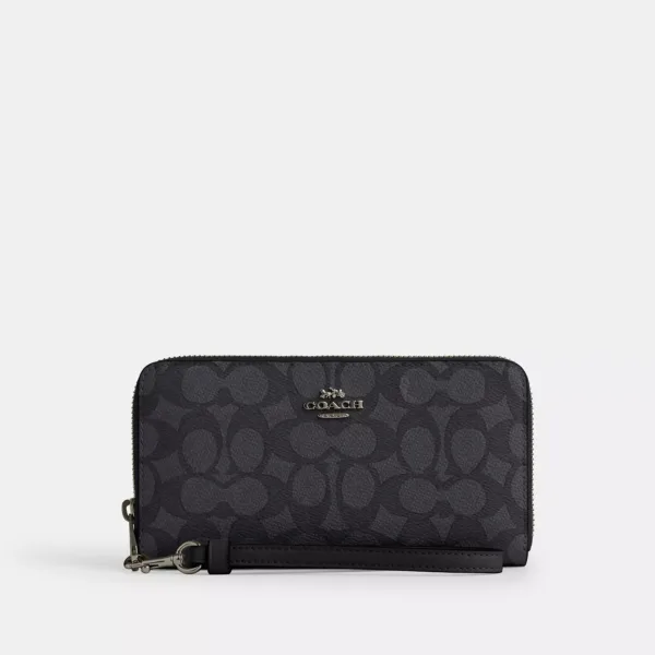 long zip around wallet in signature canvas