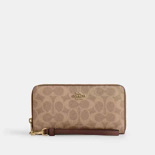 long zip around wallet in signature canvas
