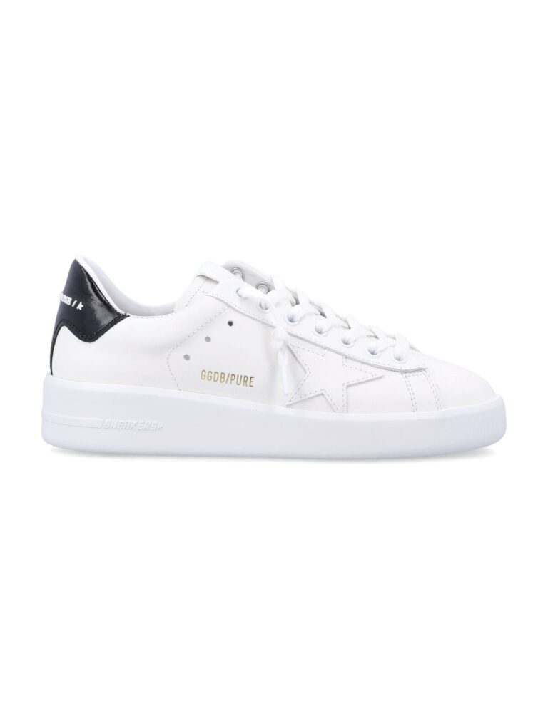 white pure star leather sneakers