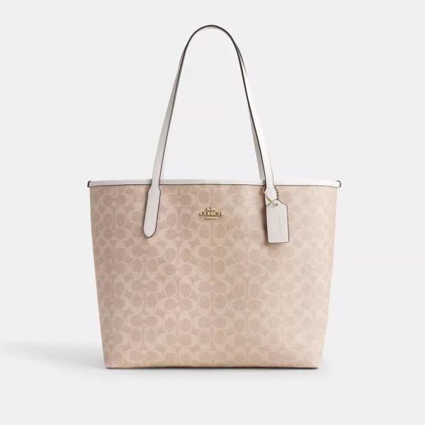 city tote bag in signature canvas
