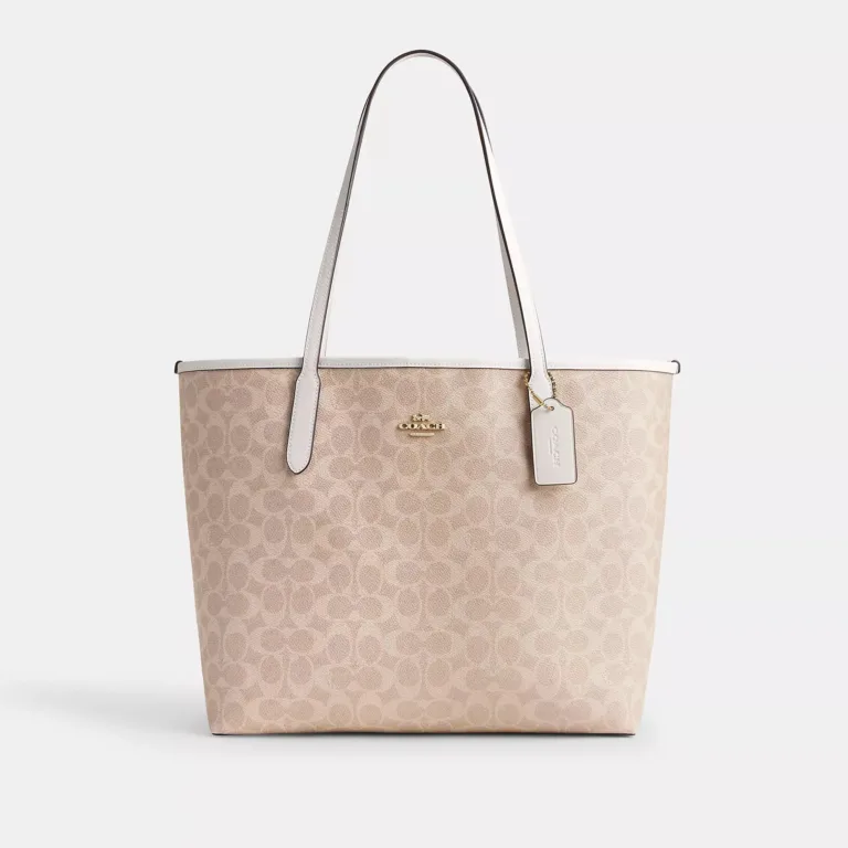 city tote bag in signature canvas