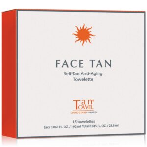 Face Tan Self-Tan Anti-Aging Towelette, 15-Pk.