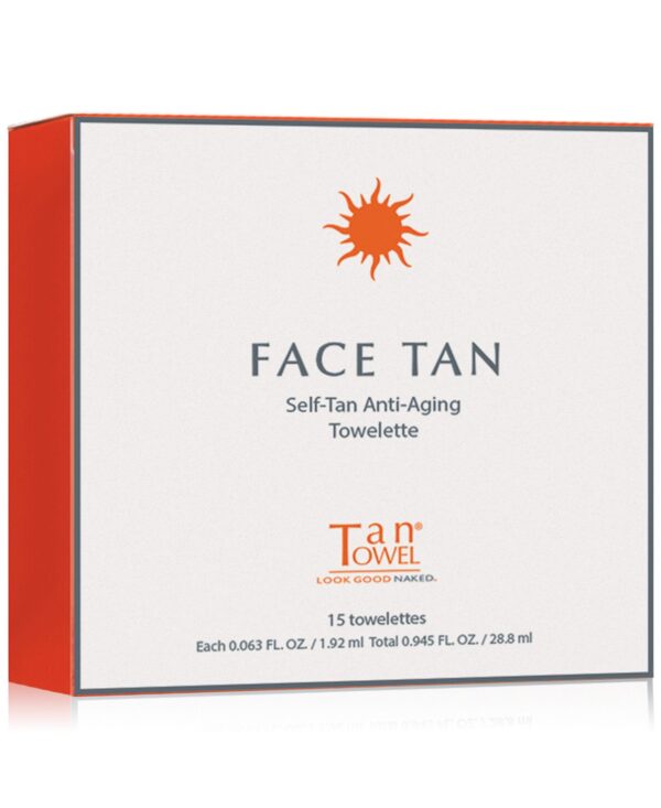 Face Tan Self-Tan Anti-Aging Towelette, 15-Pk.