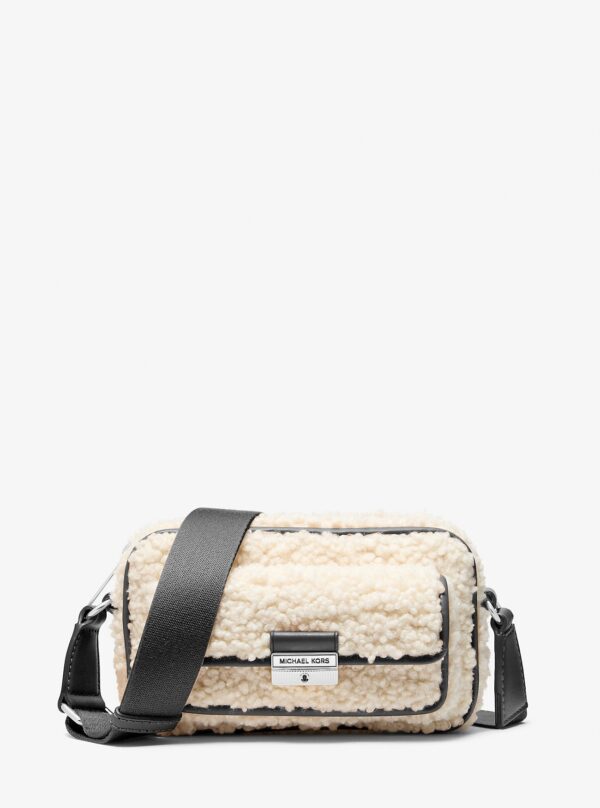 bradshaw extra-small faux shearling camera crossbody bag