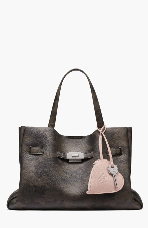 bryar large satchel with heart dangle