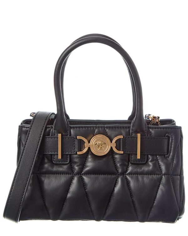 medusa quilted leather tote