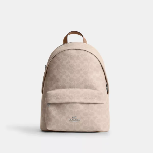 taylor small backpack in signature canvas