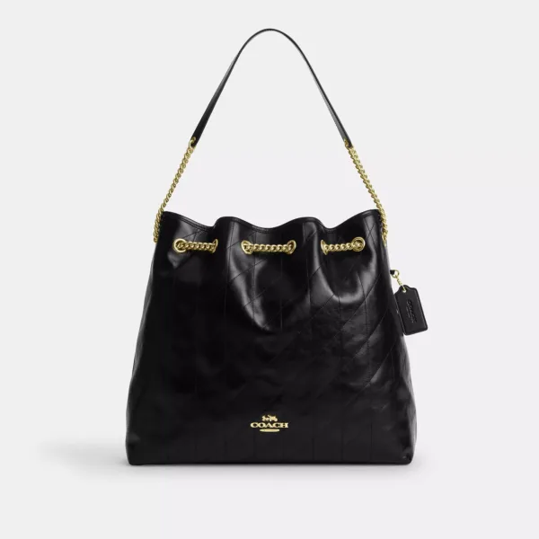 evelyn large shoulder bag with quilting