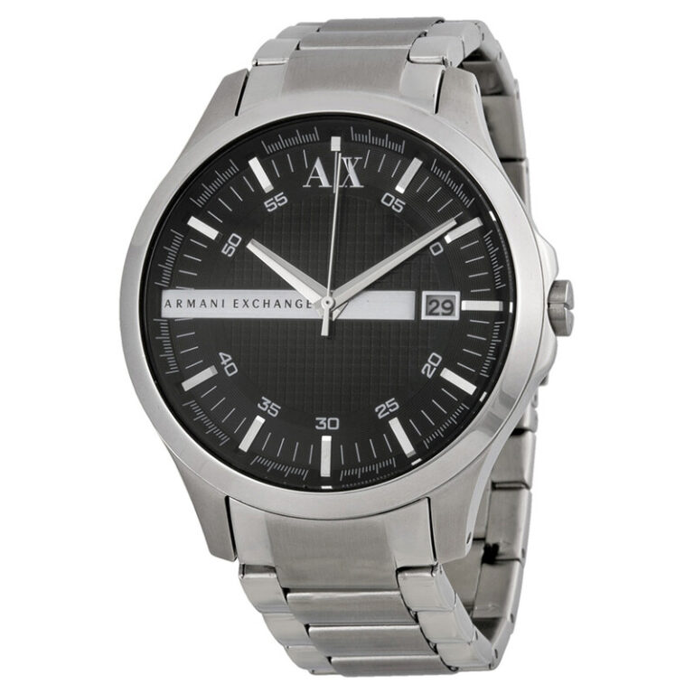 Black Dial Stainless Steel Men's Watch