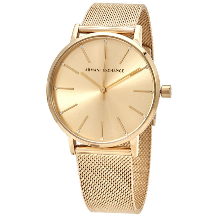 Quartz Gold Dial Ladies Watch
