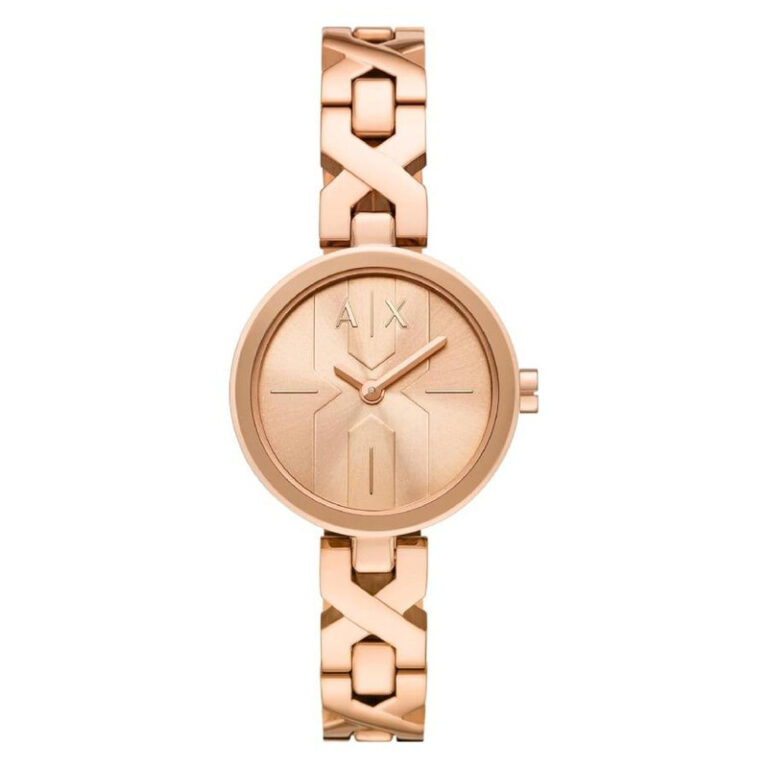 Quartz Rose Gold Dial Ladies Watch AX5832