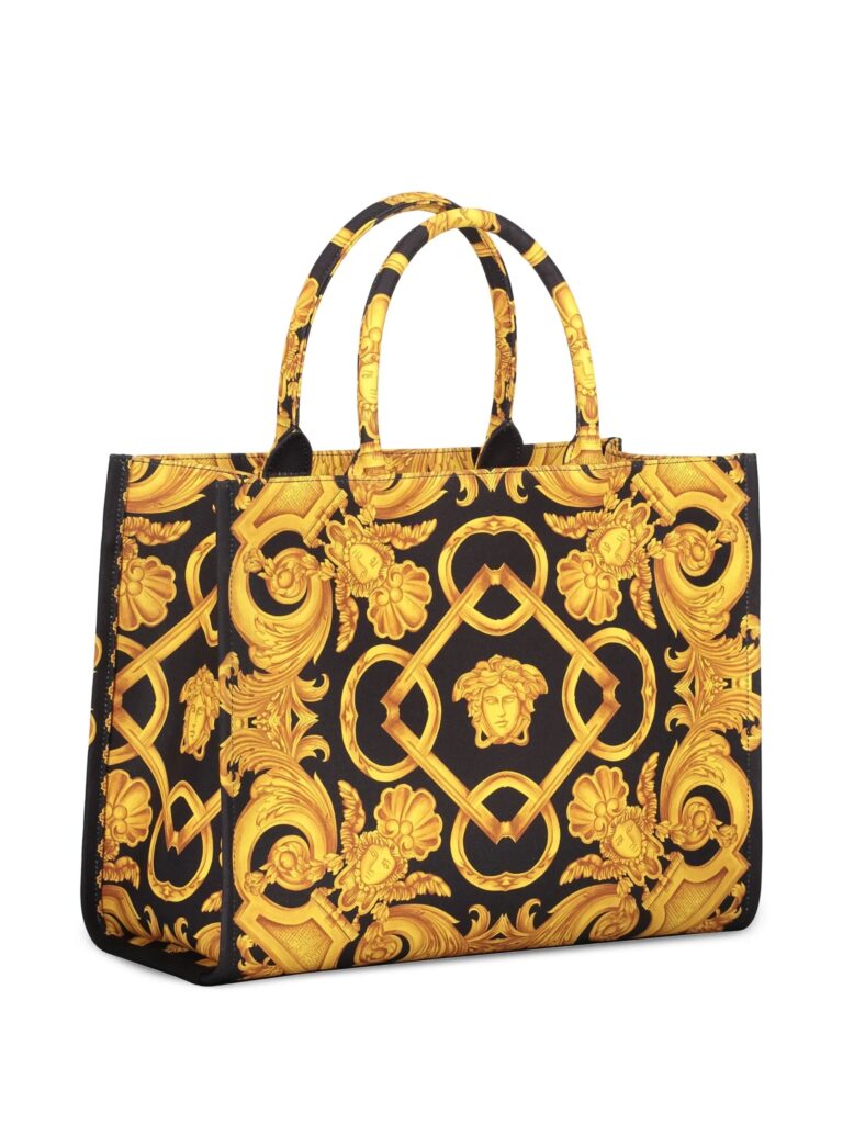 medusa barocco canvas tote bag