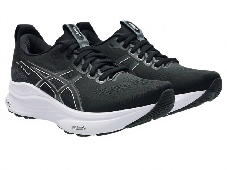 women's kayano 32 shoe in black/white