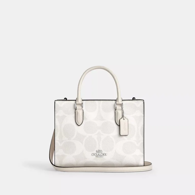 maggie small tote bag in signature canvas