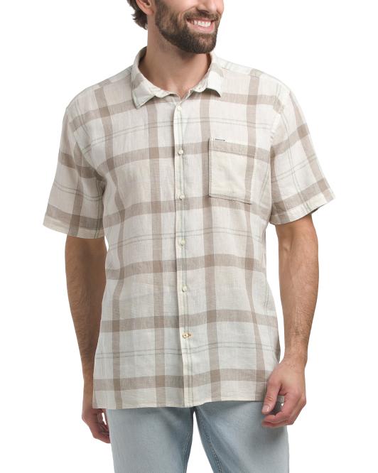 BARBOUR Linen Blend Croft Shirt