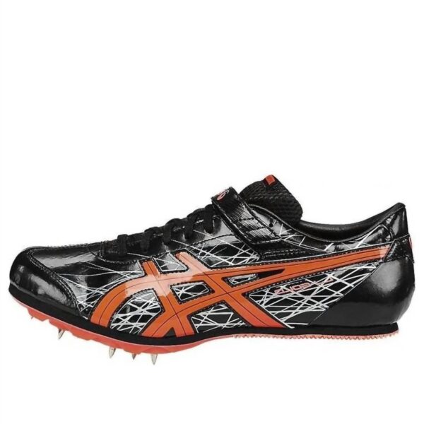 men's long jump pro shoes in black/coral