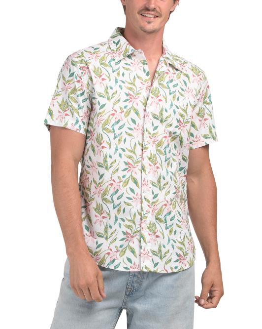BONOBOS Riviera Large Floral Short Sleeve Woven Shirt