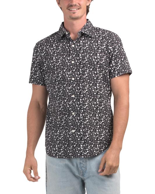 BONOBOS Riviera Small Floral Short Sleeve Woven Shirt