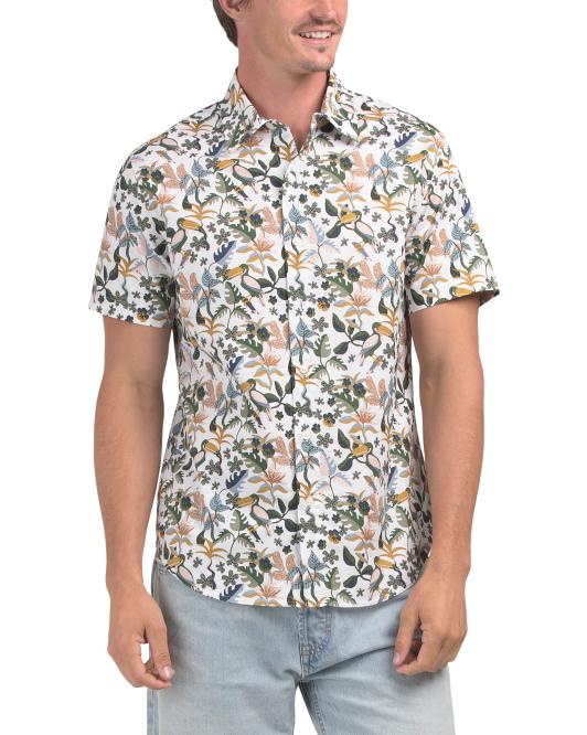 BONOBOS Riviera Toucan Short Sleeve Woven Shirt