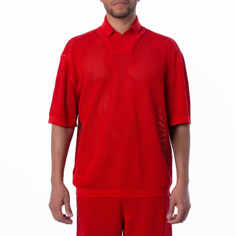 EKD Silk Cotton Mesh Polo Shirt, Size Small