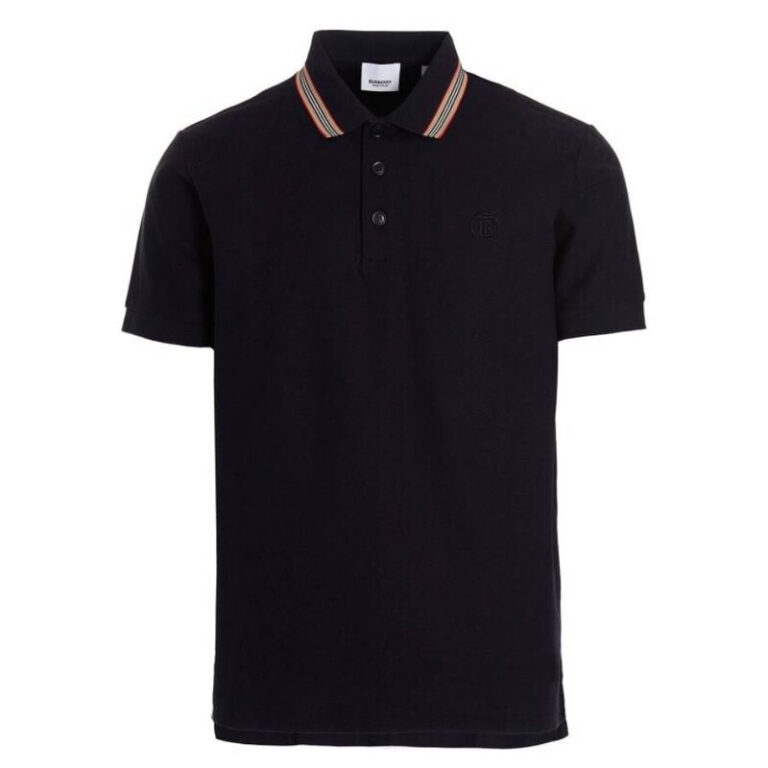 Icon Stripe Collar Short Sleeve Polo Shirt, Size XX-Small