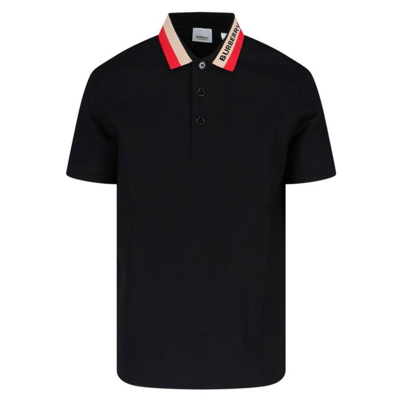 Logo Intarsia-Knit Short Sleeved Polo Shirt, Size X-Small