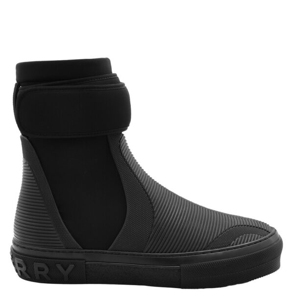 Men's Black Sub High-Top Sneakers, Brand Size 50 ( US Size 17 )