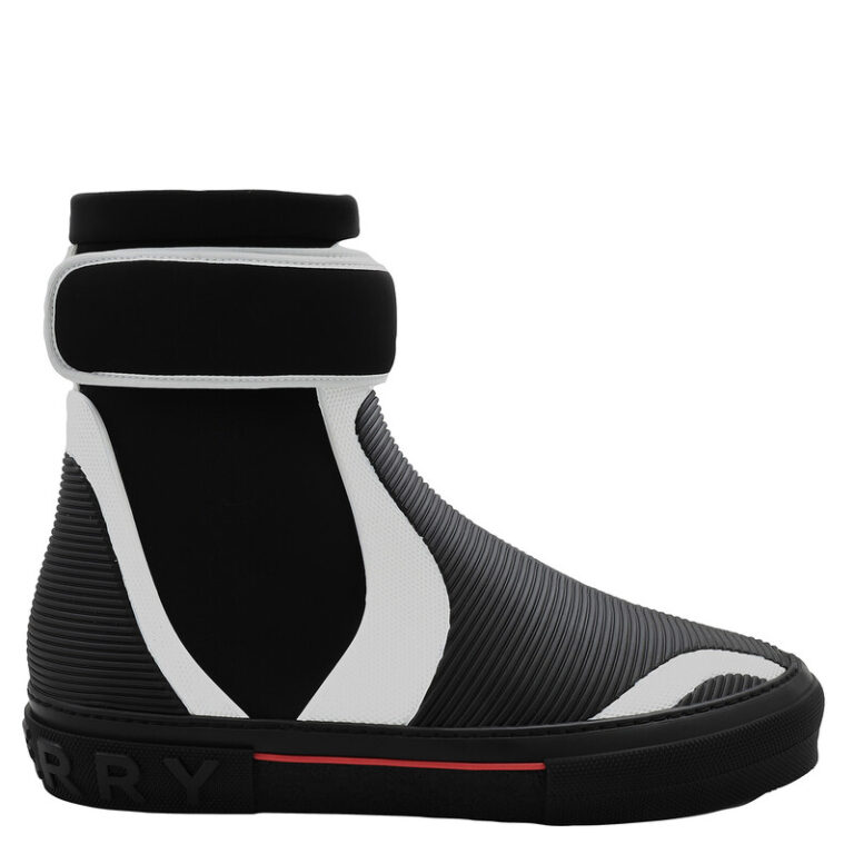Men's Black Sub High-Top Sneakers, Brand Size 50 (US Size 17)