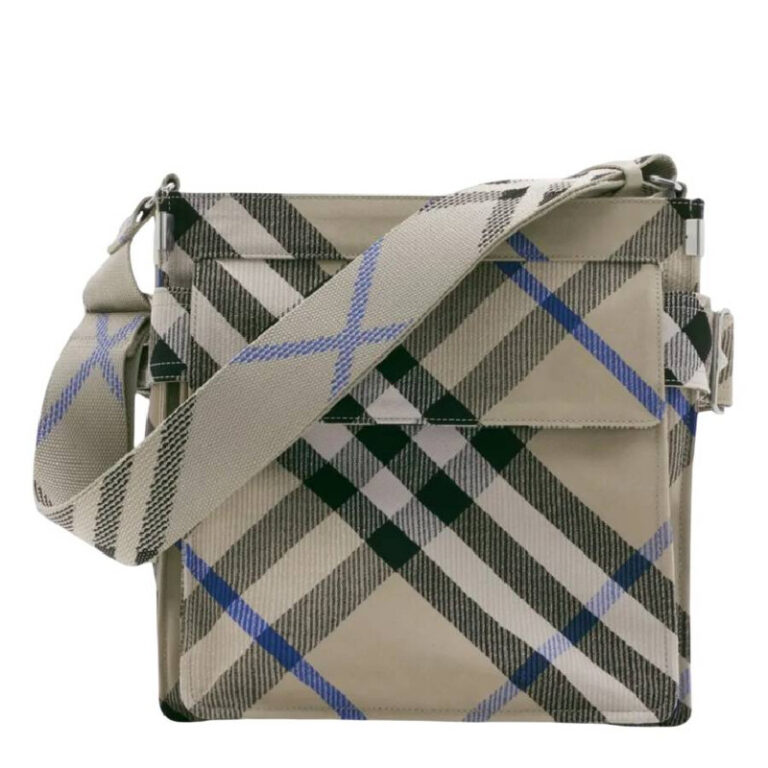 Small Trench Check Pattern Crossbody Bag