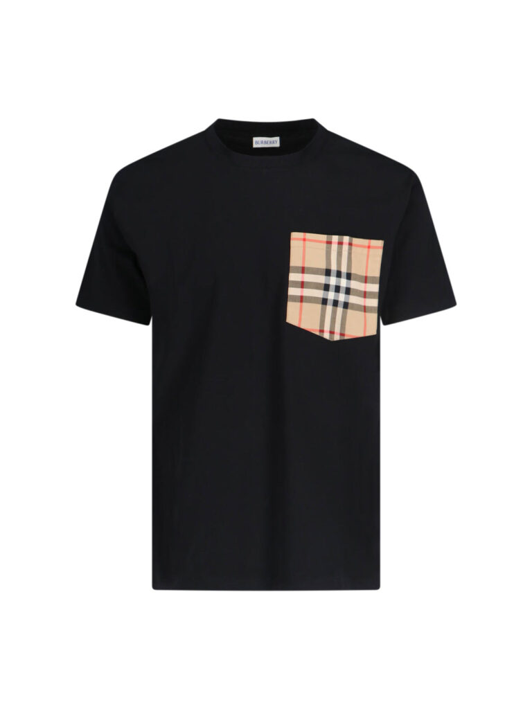 'check' t-shirt – black