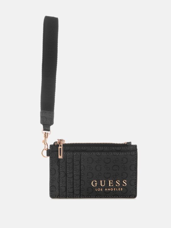 eldoria enlarged logo card case wristlet
