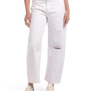 CALVIN KLEIN Barrel Jeans With Raw Hem