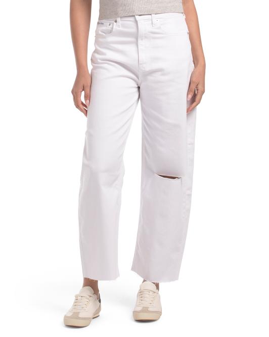 CALVIN KLEIN Barrel Jeans With Raw Hem