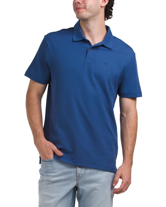 CALVIN KLEIN Short Sleeve Micro Waffle Polo