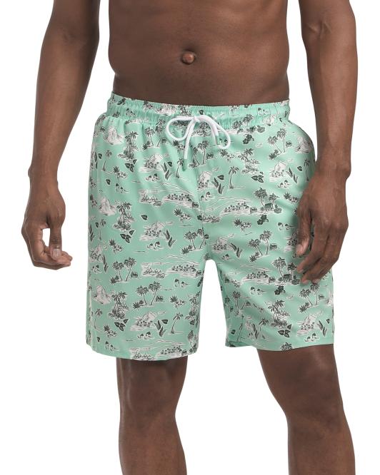 CARIBBEAN JOE Volley Lined Swim Shorts