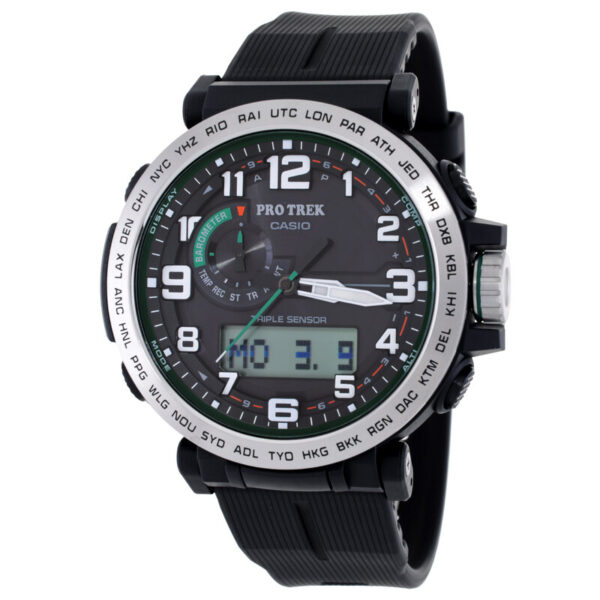 Pro Trek Quartz Analog-Digital Black Dial Men's Watch