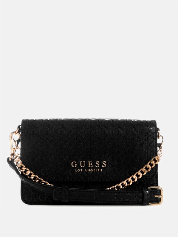 indira shiny logo crossbody