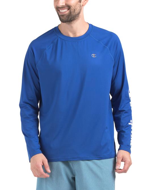 CHAMPION Upf 50 Raglan Sleeve Rash Guard Shirt